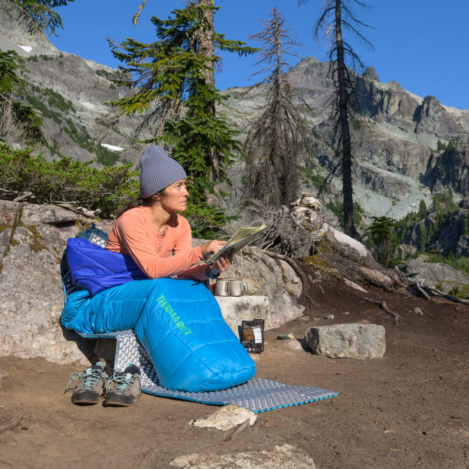 Therm-a-Rest SpaceCowboy 45F/7C - Regular - Schlafsack - Celestial 10 Therm-a-Rest SpaceCowboy 45F/7C - Regular - Schlafsack - Celestial – Bild 8