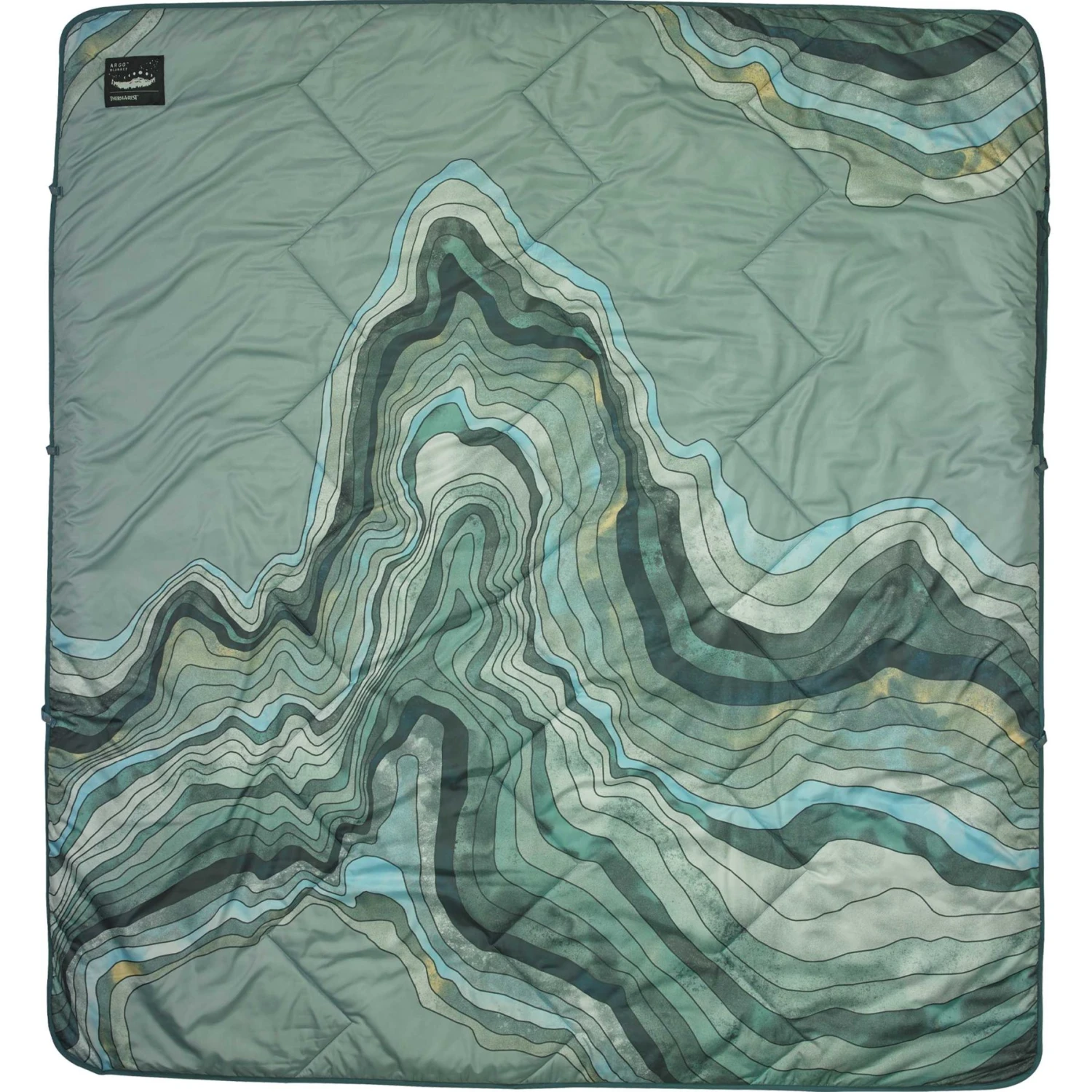 Therm-a-Rest Argo Decke - Sage Topo Wave 3 Therm-a-Rest Argo Decke - Sage Topo Wave